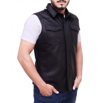 sullivan-black-leather-biker-vest