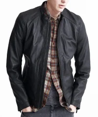 dull-black-leather-biker-jacket