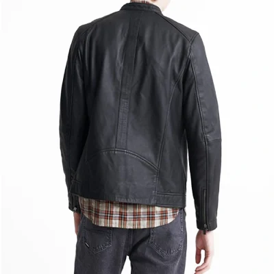 dull-black-leather-biker-jacket