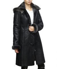 amie-black-toscana-shearling-duffle-coat