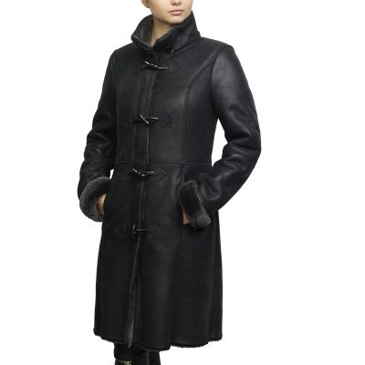 amie-black-toscana-shearling-duffle-coat