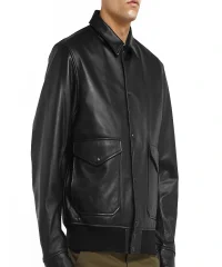 martin-black-leather-bomber-jacket