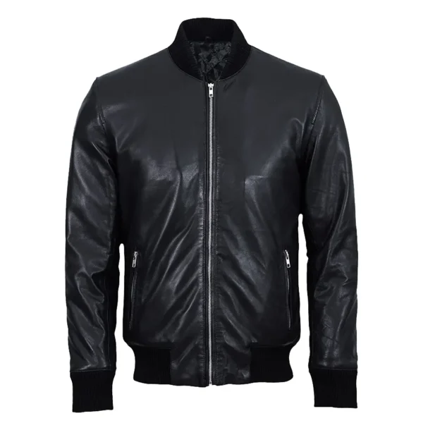 men-black-bomber-jacket