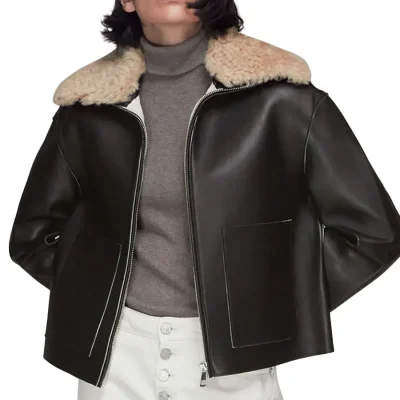 bonded-fur-collar-leather-jacket