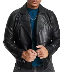 button-fastening-leather-jacket