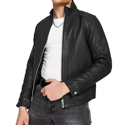 casual-black-leather-jacket