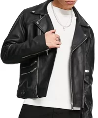 bold-zipper-biker-leather-jacket