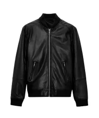 men-rib-collar-bomber-leather-jacket