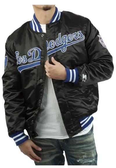 national-los-angeles-dodgers-bomber-black-satin-jacket